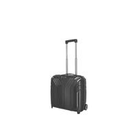 travelite 2-wheel hand luggage hard shell with recycled lining, ELVAA: business trolley with protective corners + clip-on function, 42 cm, 30 liters