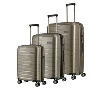 Travelite Air Base 4 Roll Suitcase Set 3pcs. gold colored