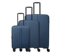 Travelite Air Stripe 4 wheels Suitcase set 3-piece Expandable blue