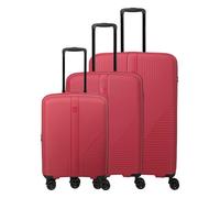 Travelite Air Stripe 4 wheels Suitcase set 3-piece Expandable red