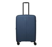 Travelite Air Stripe 4 wheels Trolley M 66 cm with expansion pleat blue