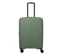 Travelite Air Stripe 4 wheels Trolley M 66 cm with expansion pleat green