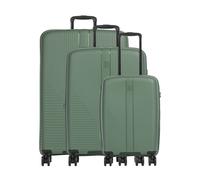 Travelite Air Stripe Slim | Suitcase set (4 wheels) | green