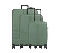 Travelite Air Stripe | Suitcase set (4 wheels) | green