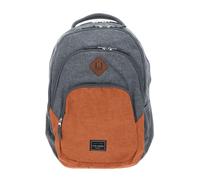 travelite backpack Basic Melange Backpack Grey / Orange