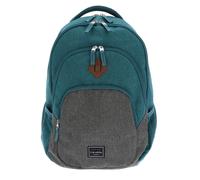 travelite backpack Basic Melange Backpack Petrol / Grey