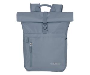 travelite backpack Basic Rollup Backpack Smoky Blue