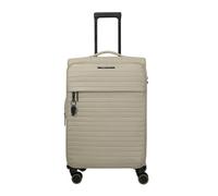 Travelite Barbara Stepp 4 wheels Trolley M 68 cm with expansion pleat beige