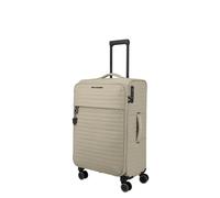 Travelite Barbara Stepp 4 wheels Trolley M 68 cm with expansion pleat beige