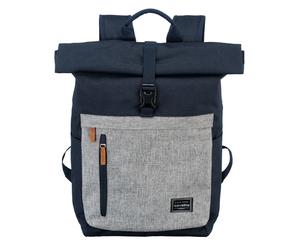 travelite Basic Rollup Backpack Marine / Grey