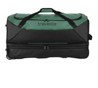 Travelite Trolley Travel Bag with Wheels made of Water-Repellent Material, BASICS Soft Luggage Trolley Bag with Stretch Fold, 70 cm, 98 - 119 liters