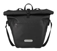 Travelite Basics for Bikes Large and Waterproof Pannier Rack Bag with Shoulder Strap Approx. 20 litres Volume, Black, 20 litres, Bicycle Bag