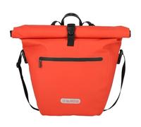 Travelite Basics for Bikes - Large and Waterproof Pannier Rack Bag with Shoulder Strap - Approx. 20 litres Volume - Bicycle Bag for Pannier Rack - Rear Bike Bag with Reflectors, red, Bicycle Bag