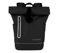 travelite Basics Roll-Up Backpack Plane Black