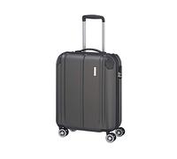 travelite board trolley hand luggage suitcase, lightweight, 4 wheels, CITY, small hard case with scratch-resistant surface, 55 cm, 40 liters