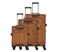 Travelite Briize 4 wheels Suitcase set 3-piece with expansion pleat brown