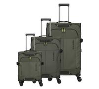 Travelite Briize Suitcase set (4 wheels), oliv, 181L, 46 x 78 x 30cm