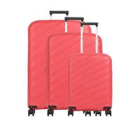 Travelite Burano Suitcase set (4 wheels), red, 217L, 52 x 76 x 30cm