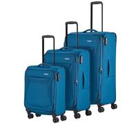 Travelite Chios 4 wheels Suitcase set 3-piece with expansion pleat blue