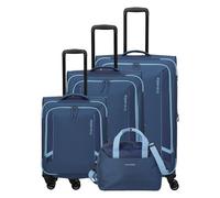 Travelite Corsiica 4 wheels Suitcase set 4-piece blue