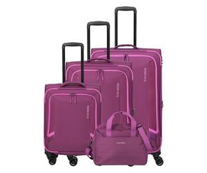 Travelite Corsiica 4 wheels Suitcase set 4-piece pink
