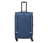 Travelite Corsiica 4 wheels Trolley L 77 cm with expansion pleat blue