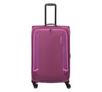 Travelite Corsiica 4 wheels Trolley L 77 cm with expansion pleat pink