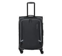 Travelite Corsiica 4 wheels Trolley M 67 cm with expansion pleat black