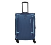 Travelite Corsiica 4 wheels Trolley M 67 cm with expansion pleat blue