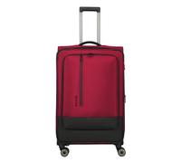 Travelite Crosslite 5.0 4 wheels Trolley L 77 cm with expansion pleat red