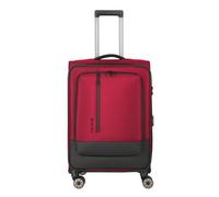 Travelite Crosslite 5.0 4 wheels Trolley M 66 cm with expansion pleat red