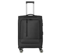 Travelite Crosslite 5.0 4 wheels Trolley M 66 cm with expansion pleat black