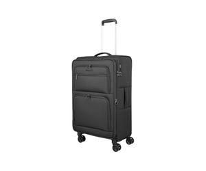 Travelite CUBIS Medium Suitcase 72cm 78-88L Trolley with TSA Lock | Soft shell case, rolling suitcase with 4 double wheels and expansion fold for 1-2 weeks, plenty of storage space, 2.8 kg