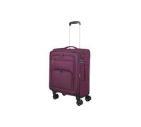 Travelite Cubis Soft Luggage Hand Luggage Trolley with 4 Wheels, Hand Luggage 55 cm, Berry, Hand Luggage 55 cm, Soft Luggage Hand Luggage Trolley with 4 Wheels