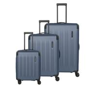Travelite Dynamiic 4 wheels Suitcase set 3-piece with expansion pleat gray