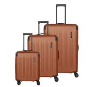 Travelite Dynamiic 4 wheels Suitcase set 3-piece with expansion pleat yellow