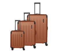 Travelite Dynamiic 4 wheels Suitcase set 3-piece with expansion pleat yellow