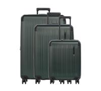 Travelite Dynamiic 4 wheels Suitcase set 3-piece with expansion pleat green