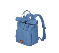 Travelite Hand Luggage Backpack, Laptop Backpack, 14 Inches, Basics Short Handle Rollup, Travel Backpack Rolltop Function, denim, bis 46 cm, Rollup backpack with laptop compartment