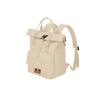 Travelite Hand Luggage Backpack, Laptop Backpack, 14 Inches, Basics Short Handle Rollup, Travel Backpack Rolltop Function, off-white, bis 46 cm, Rollup backpack with laptop compartment