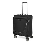 travelite Hand Luggage Suitcase with 4 Wheels for Lufthansa, Austrian + Swiss, Integrated Combination Lock, Compact Soft Luggage Trolley with Clip-on Function, 55x40x23 cm, 41 l, 2.5 kg
