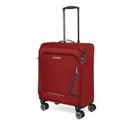 travelite Hand Luggage Suitcase with 4 Wheels for Lufthansa, Austrian + Swiss, Integrated Combination Lock, Compact Soft Luggage Trolley with Clip-on Function, 55x40x23 cm, 41 l, 2.5 kg