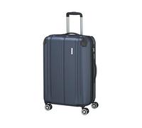 travelite Hard Shell Suitcase Medium, Expandable, 4 Wheels, City, Trolley with Scratch-Resistant Surface, TSA Lock, Expansion fold, 68 cm, 78-86 l