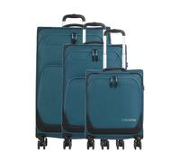Travelite Kick Off 4 wheels Suitcase set 3-piece Expandable petrol