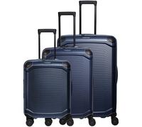 Travelite Millennium 4 wheels Suitcase set 3-piece with expansion pleat blue