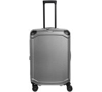 Travelite Millennium 4 wheels Trolley 67 cm with expansion pleat silver colored