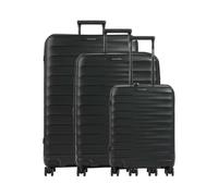 Travelite Mooby Suitcase set (4 wheels), black, 218L, 51 x 77 x 30cm