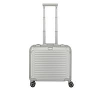Travelite Next 4-Wheel Aluminum Wheeled Briefcase, 43 cm silver colored