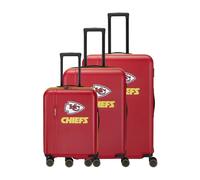 Travelite NFL NFL Hard Shell Trolley Set, NFL Suitcase Set L/M/S, Kansas City Chiefs, NFL Kofferset L/M/S, NFL Hard Shell Trolley Set