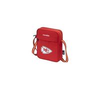 Travelite NFL Kansas City Chiefs Shoulder Bag, Compact Crossbody Bag with Zip Compartments and Adjustable Shoulder Strap Made of Durable Polyester, 17 x 22 x 6 cm